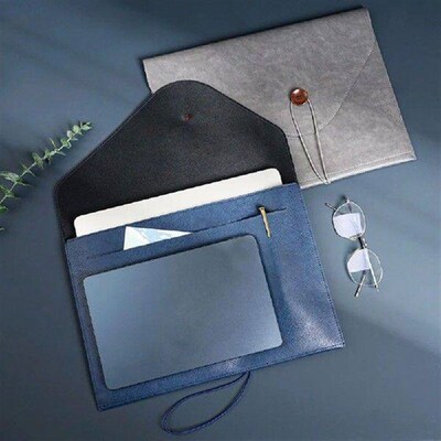 Fashion Leather Business Document Bag A4 Thickened Storage