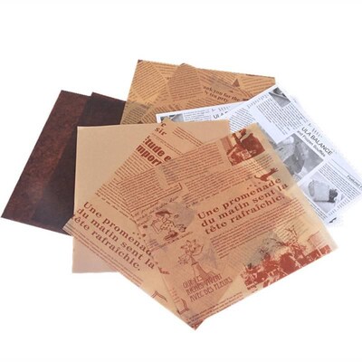 Kraft Wax Paper Oilpaper Nonstick Bread Burger Fries Basket