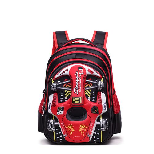 2023 Hot 3D EVA car children schoolbag racing Three dimensio