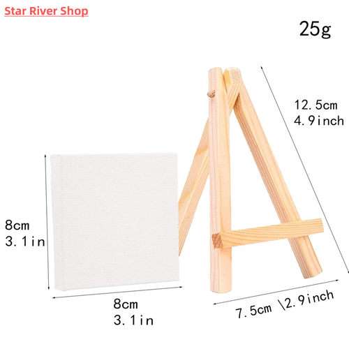 5 Inch DIY Wood Mini Easel Frame Wedding Stander Picture Fra