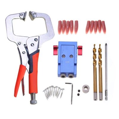 Pocket Hole Jig Kit System Mini  Style Wood Working Joinery