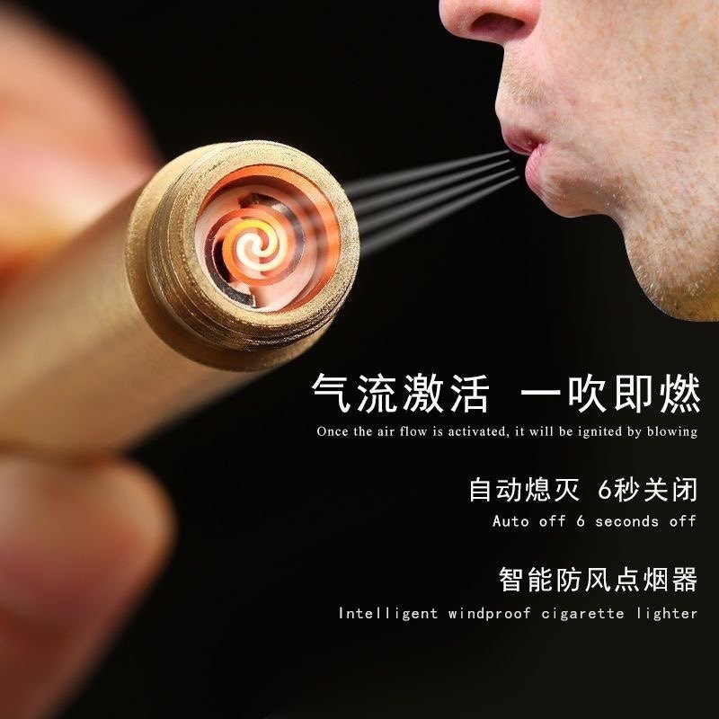 黄铜吹气火折子USB充电覆古打火机个性创意汽车挂饰防风点烟器男,节庆用品/礼品,线香,淘宝优惠券,粉丝福利购,淘宝优惠卷