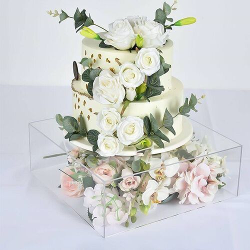 Acrylic Cake Display Board Square Round Cake Edge Smoother S
