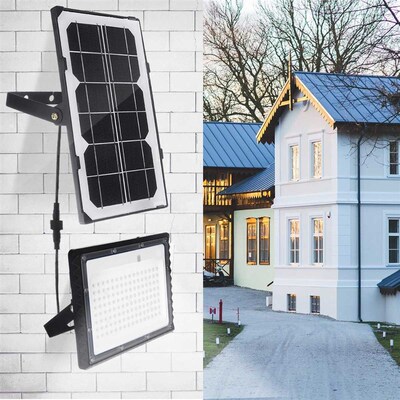 100W 150W 300W 400W Lens LED Solar Flood Light Outdoor Wall