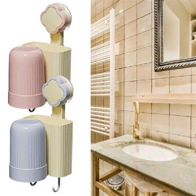 Suction Toothbrush Rack Toothpaste Holder Rack mouthwash