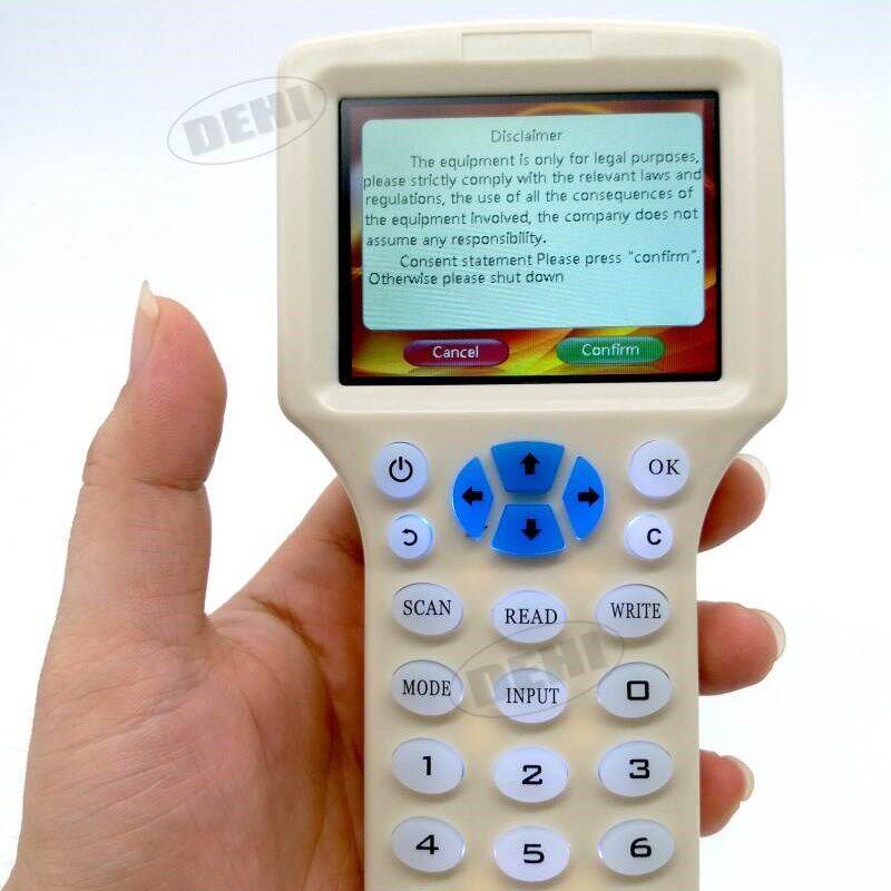 English Rfid NFC Copier Reader Writer Cloner Copy 10 Freque - 实物图