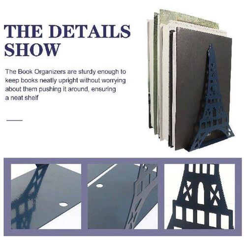2 Pcs Bookshelves Bookends Revolving Bookcase Reusable