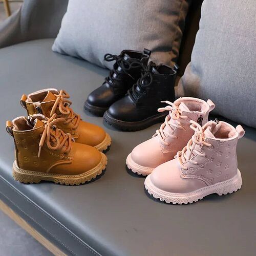 Botas Girl Shoe High Top Kid Shoe2024winter Fashion Child Bo