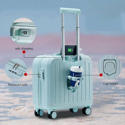 18/20 Inch Suitcase Boarding Multifunctional Travel Suitcase