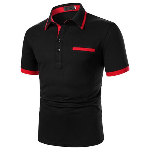 Men  Men Shirt Short Sleeve  Shirt Contrast Color  New Cloth