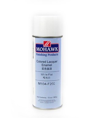 华涛莫霍克MOHWK家具修补维修材料实色面漆喷剂M10-F202哑光白