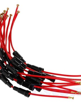 10Pcs AGC Fuse Holder Case In-Line Black Red Plastic Screw T