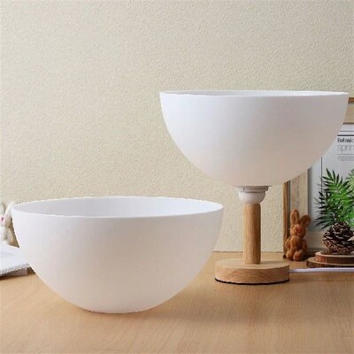 4 pcs Small Mushroom Lampshades 250x120mm White Plastic