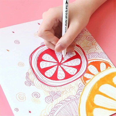12-100 PCS Colored Art Marker Sketching Manga Markers Drawin