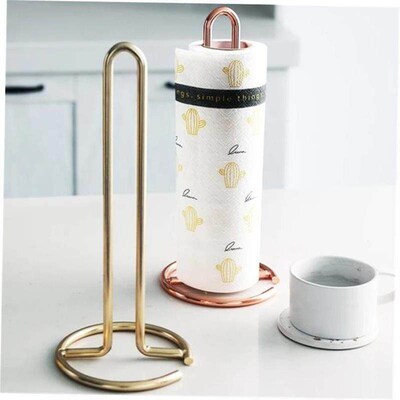 Kitchen Roll Paper Towel Holder Bathroom Tissue Stand Rose 1