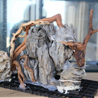 1 Pcs Natural Tree Trunk Aquarium Decoration Wood Artwork De