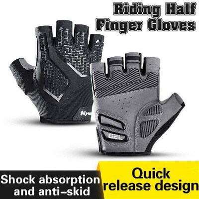 Half-Finger Gloves Liquid Silicone Shock Absorption