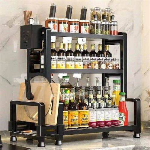 40cm Kitchen Storage Rack 2 or 3 Layer Floor Knife Holder