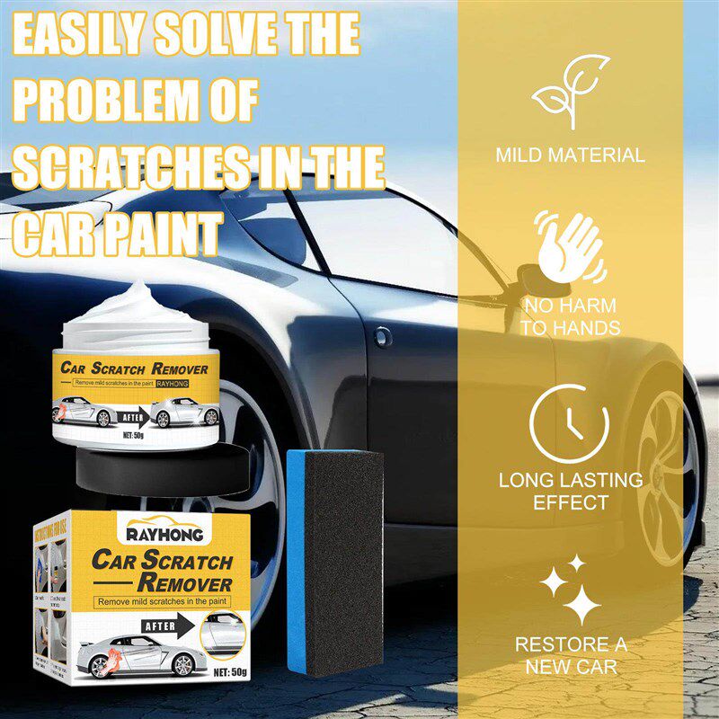 Rayhong Car Scratch Remover, Car Scratch Repair Paste, Autom - 实物图