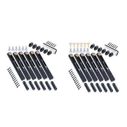 6Pcs Headless Guitar Bridge Tailpiece with Wrench for