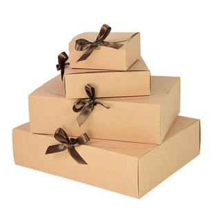 Black Gift Boxes Kraft Packaging White Paper 1pc Box