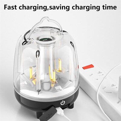 Outdoor camping atmosphere lights waving induction colorful