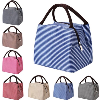 Lunch Bag Handle Inulation Cooler Bag For Women Kid Lunch Bo