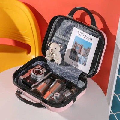 Large Capacity ABS Mini Portable  Makeup Storage Bag Mini Po