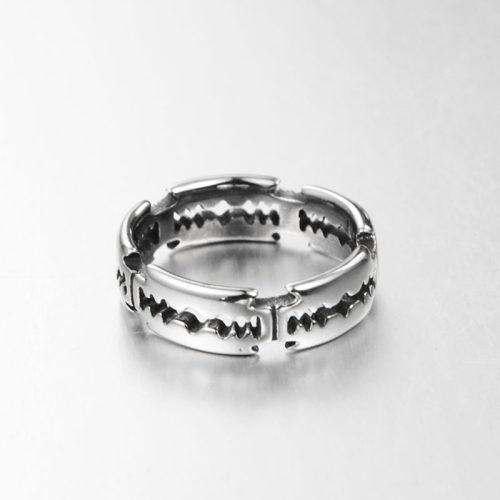Charm Stainless Steel Hip Hop Bladed Ring Fashion Punk Rock