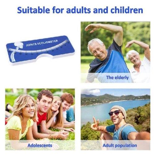 Scoliometer, Easy to Use Scoliosis Meter ABS Housing 0 to