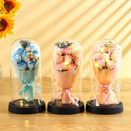 Preserved Flower Glass ver Bouquet Chinese Valentines Day G