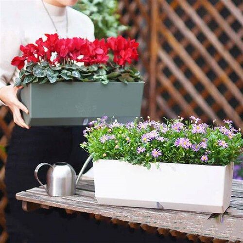 Self-Watering Planter Pots Rectangular Flower Pot New with