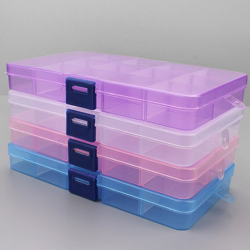 1pcs Plastic 6/815 Storage boxes Slots Adjustable packaging