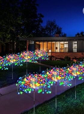 Solar LED Firework Fairy Lights Outdoor Garden Decoration La