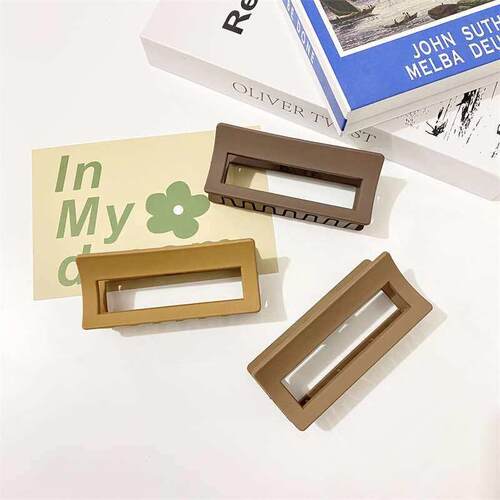 Simple Elegant Frosted Hair Clip Womens Head Disc Hair Grab