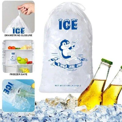 Ice Storage Bags 10pcs Antifreeze Ice Cube Pouches Ice