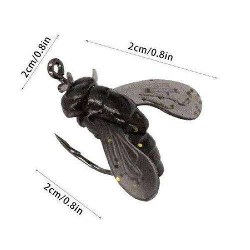 Fly Fishing Lure 30X Fly Fishing Hook Bait Realistic Fly