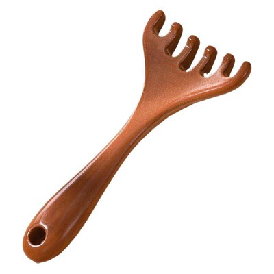 Six-pronged deer antler head massage comb for scalp health,
