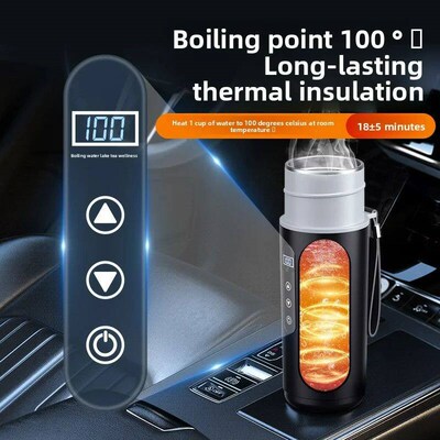 Vehicle-Mounted Water Boiling Cup Portable Stainless Steel I