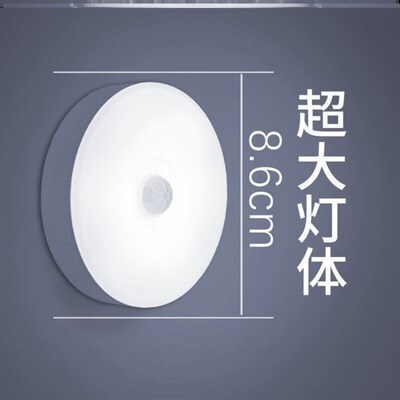 PIR Motion Sensor LED Night Light USB Rechargeable Lamp