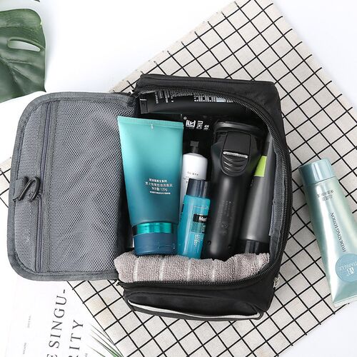 Polyester Men Business Portable Storage Bag Toiletries Organ