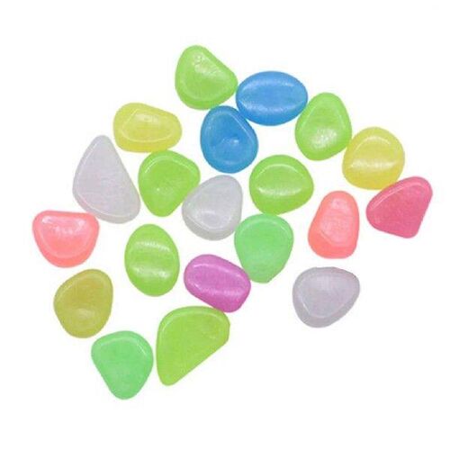 100pcs Glow in The Dark Pebbles Stones Luminous Stones