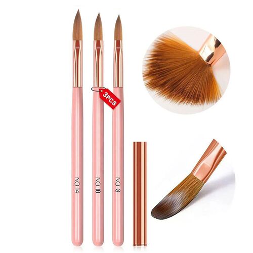 Nail Art Pen Special Nail Art Set 3 Pink Wooden Rod Nail Art