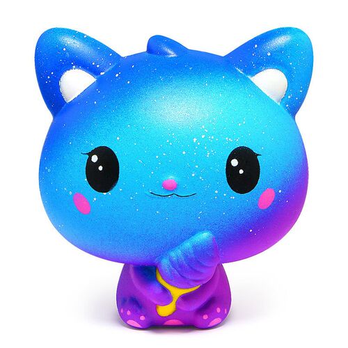 Kawaii Cartoon Galaxy Cute Deer Squishy cat jumbo Toys Slow