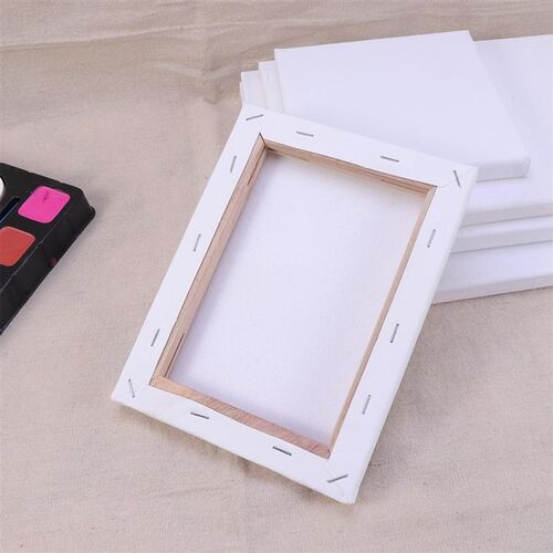 10PCS Wood Painting Frame Cotton White Stretched Canvas Fram