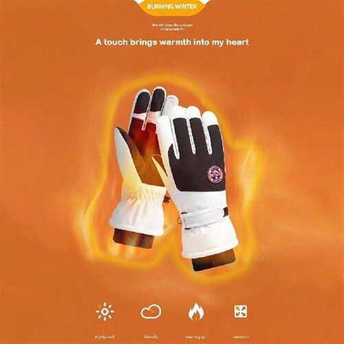 Fashion Thick Winter Skiing Gloves Velvet Windproof Cycling