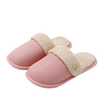 Heat-proof Disassembly Couple Cotton Slippers For Women At H