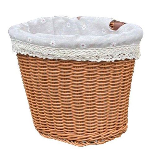 Bike Front Basket with Liner Cycling Handlebar Basket