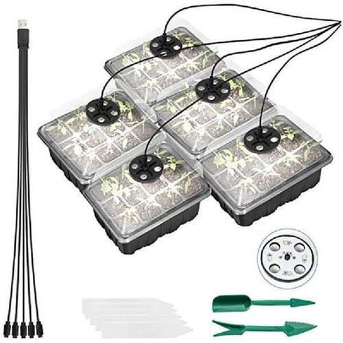 Seed Starter Tray with Grow Light Seed Starter Adjustable