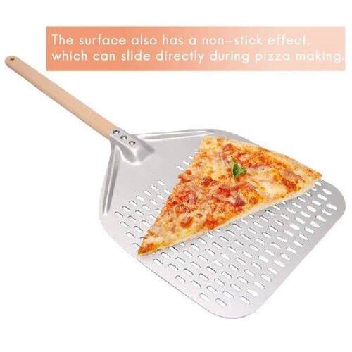 Perforated Pizza Peel,Professional Anodized Aluminum Pizza